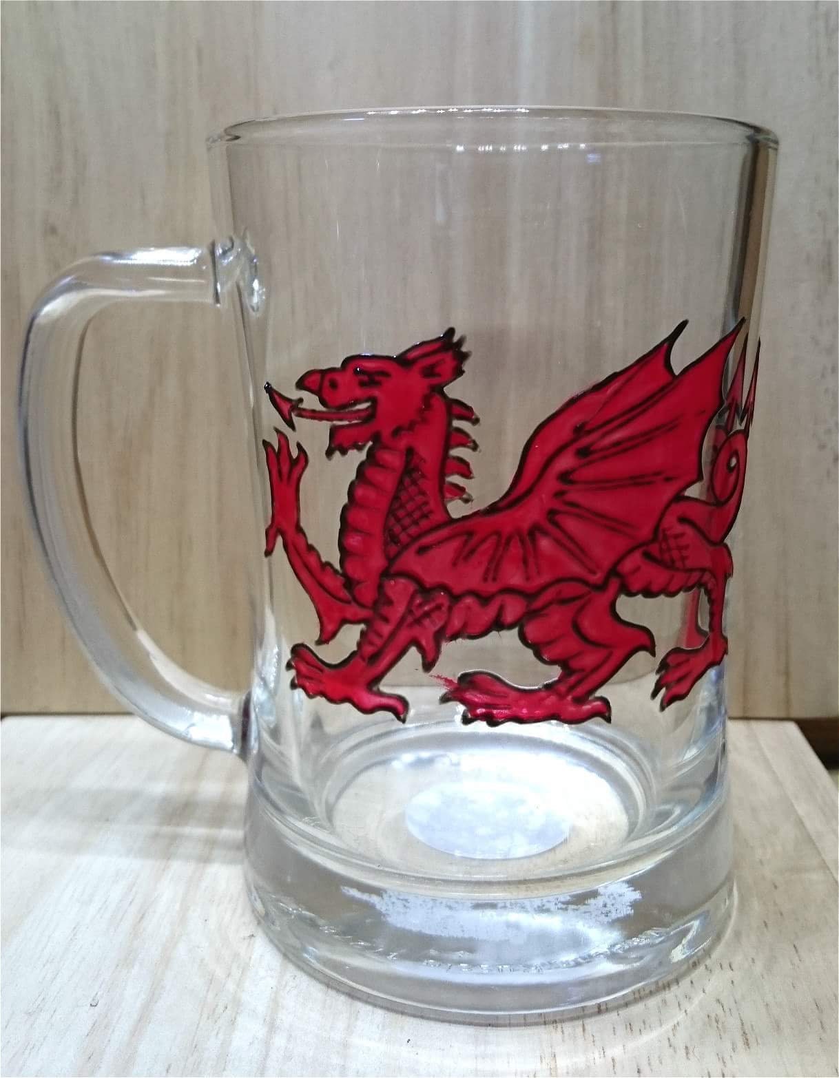 Hand painted beer tankard
