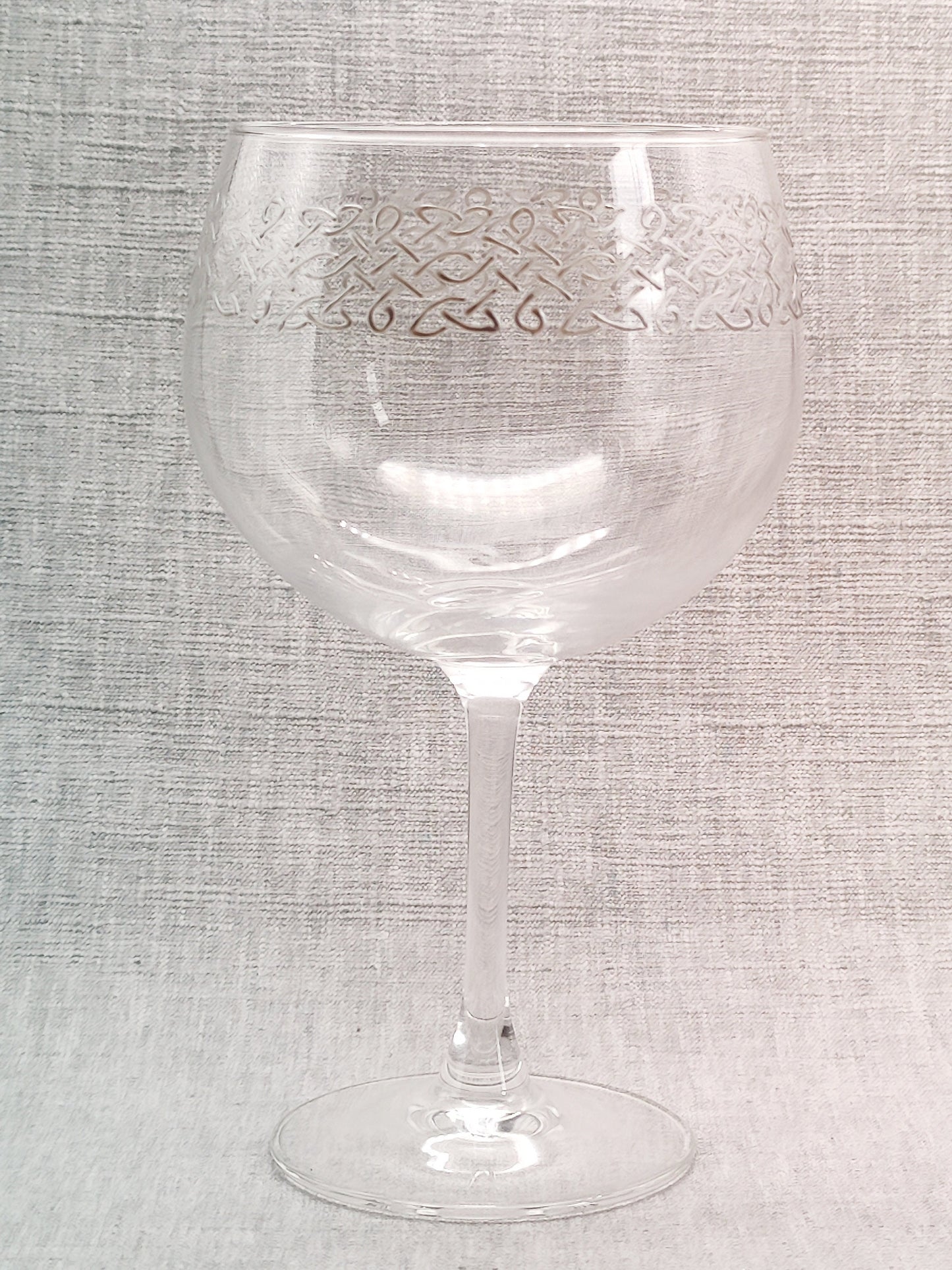 Hand-painted Celtic Large Gin Glass