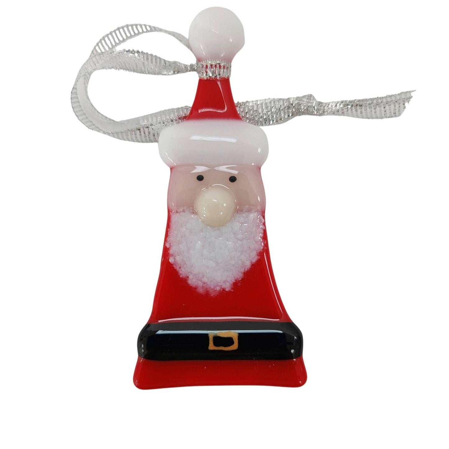Fused Glass, Christmas decoration, Santa, Father Christmas, Christmas keepsake, hanging decoration