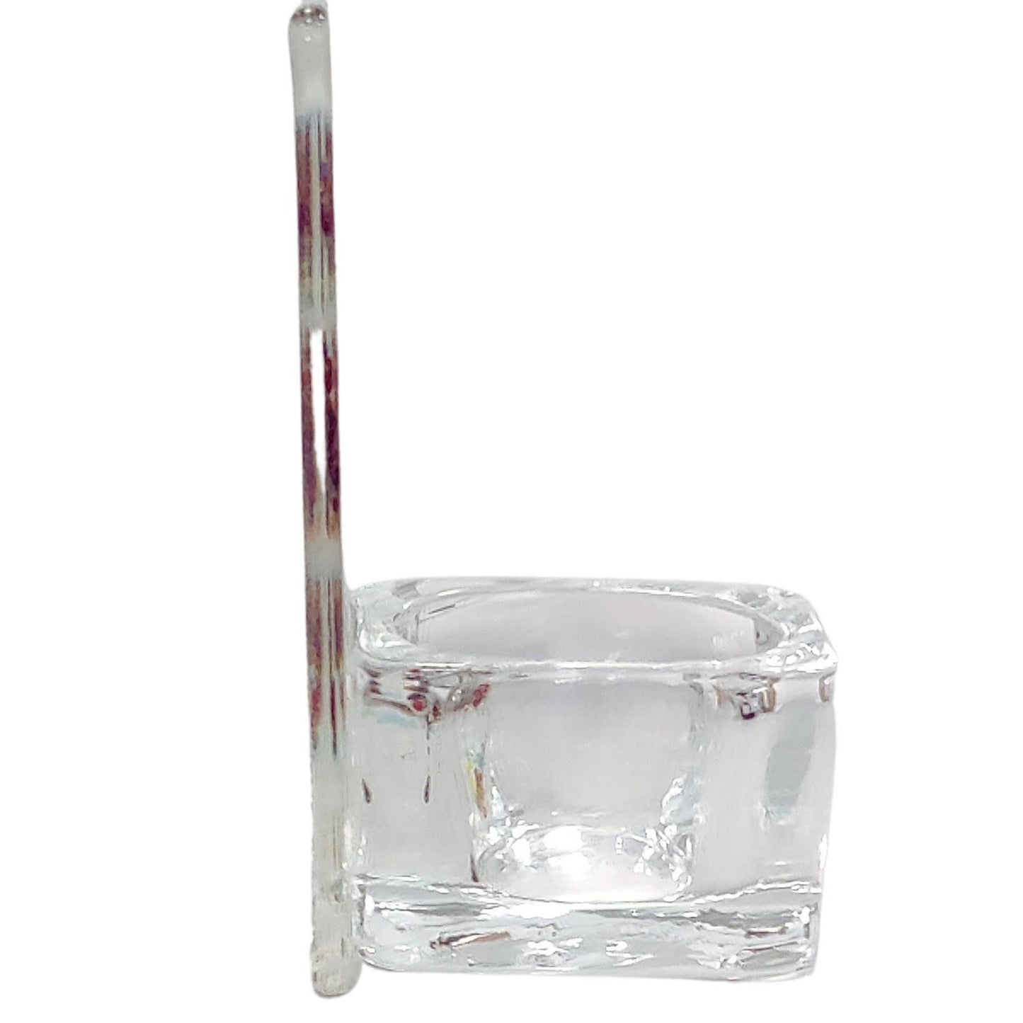 Fused glass tealight holder, rainbow dandylion wishes candle shade, Flower tea light holder