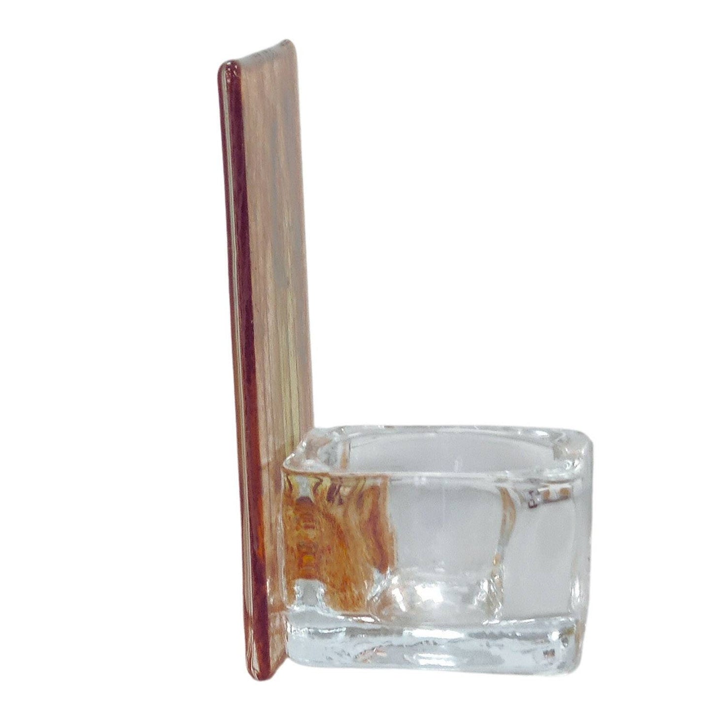 Fused glass tealight holder, autumn forest, candle shade, autumn tea light holder