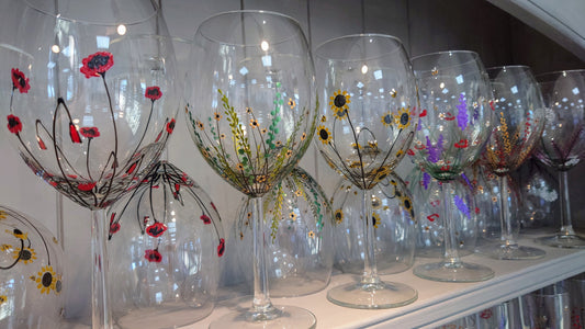 5 reasons why you NEED hand painted glassware in your life!