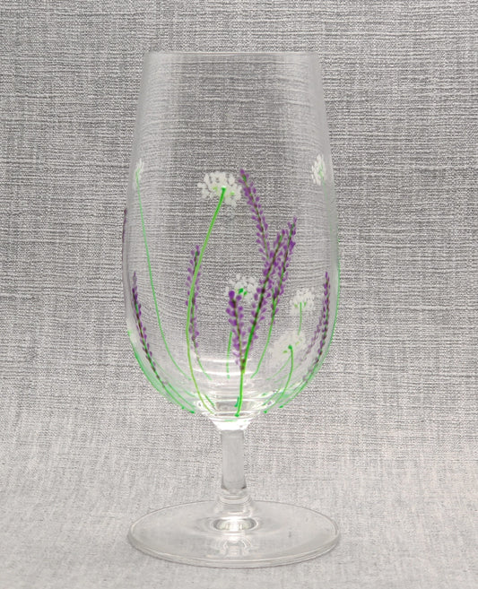 Lavender design beer glass