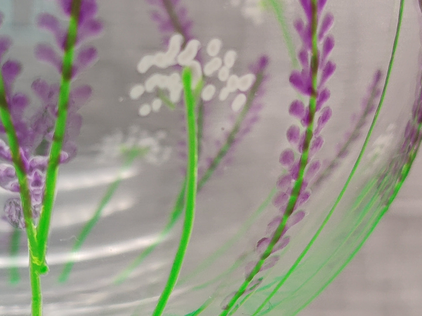 Hand-painted Lavender Large Gin Glass