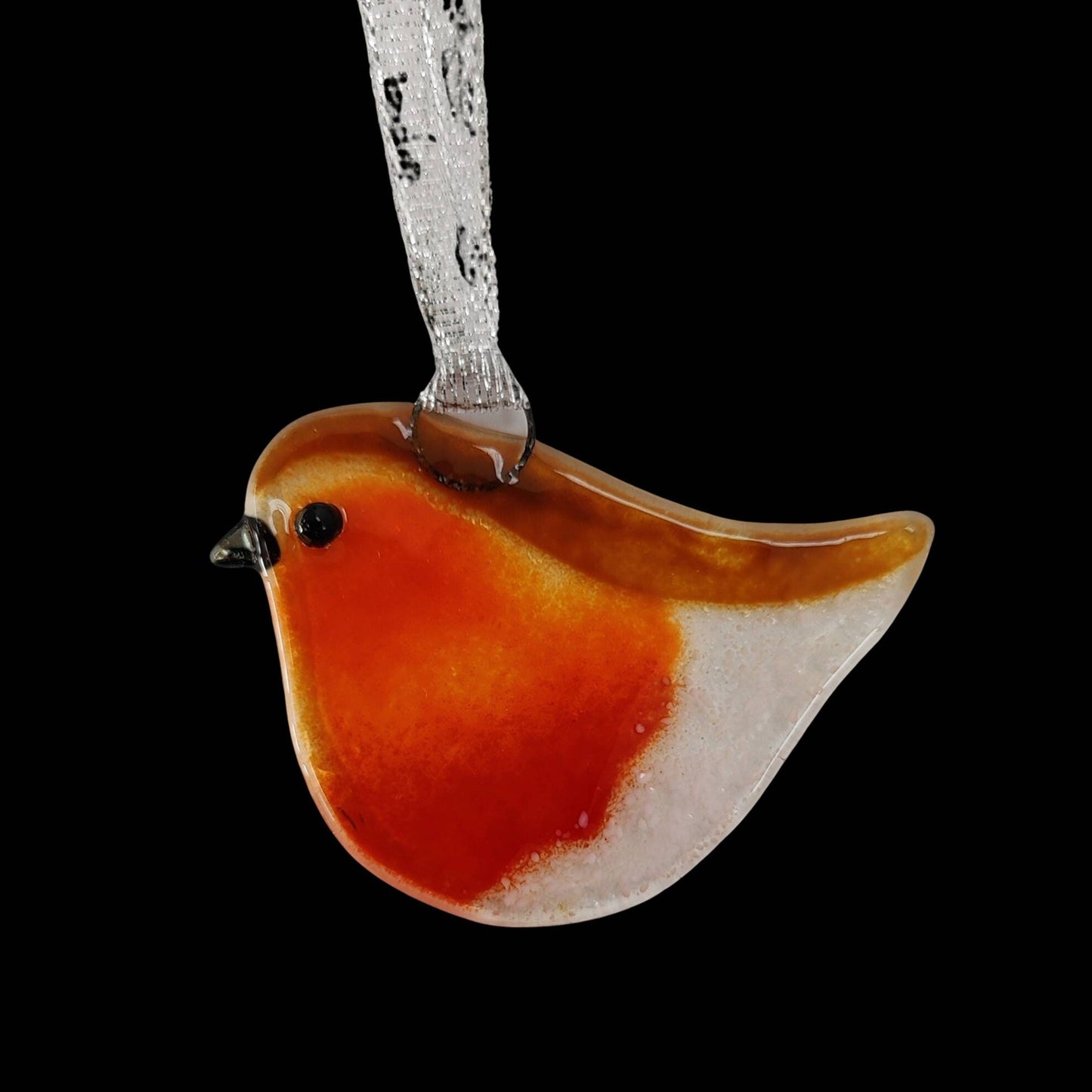 Fused Glass, Christmas decoration, Christmas Robin, robin decoration, Christmas keepsake, hanging decoration, robin suncatcher